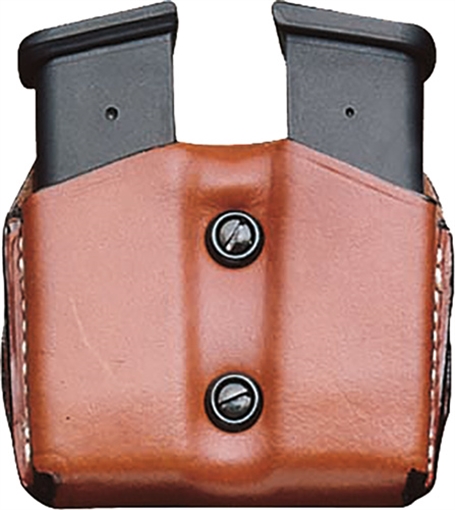Picture of DESANTIS DOUBLE MAG POUCH OWB LEATHER SINGLE STACK 10/45 TAN A01TJLLZ0