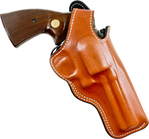 Picture of DeSantis Gunhide Dual Angle Hunter OWB Tan Leather Belt Slide Fits S&W L Frame 4" Right Hand 016TC34Z0