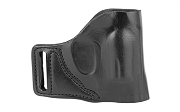 Picture of DeSantis Gunhide E-GAT Slide Belt Holster, Fits J-Frame 2.25", Bodyguard .38, Ruger LCR, Right Hand, Black Leather 115BA02Z0