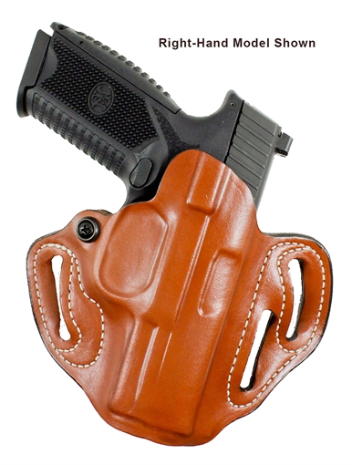 Picture of DeSantis Gunhide Speed Scabbard OWB Tan Leather Belt Slide Fits Springfield Prodigy w/wo Red Dot Fits 4.25" Barrel Left Hand 002TB7WZ0