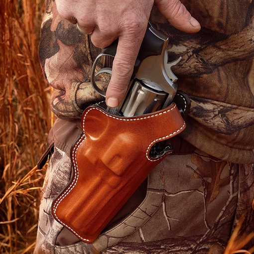Picture of DeSantis Gunhide Dual Angle Hunter OWB Tan Leather Belt Slide Fits Glock 40 Right Hand 016TC5LZ0