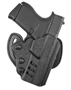 Picture of DeSantis Gunhide Facilitator OWB Black Kydex Belt Slide Fits Glock 43/43X Right Hand 042KA8BZ0