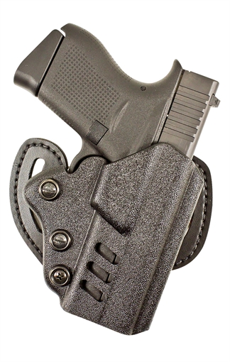 Picture of DeSantis Gunhide Facilitator OWB Black Kydex Belt Slide Fits Glock 17/17 Gen5/22/31/47 Right Hand 042KAB2Z0