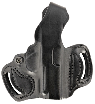 Picture of DeSantis Gunhide Thumb Break Mini Slide OWB Black Leather Belt Slide Fits Sig P365 Belt 1.75" Wide Right Hand 085BA8JZ0