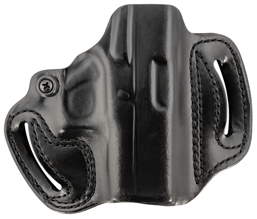 Picture of DeSantis Gunhide Mini Slide OWB Black Leather Belt Slide Fits Glock 43/43x/48 Belt 1.75" Wide Black Hand 086BA8BZ0