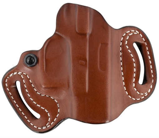 Picture of DeSantis Gunhide Mini Slide OWB Tan Leather Belt Slide Compatible w/Most Glock Belt 1.75" Wide Right Hand 086TAE1Z0