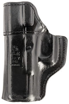 Picture of DeSantis Gunhide Inside Heat IWB Black Leather Belt Clip Fits Glock 19/19 Gen 5/19X/23/32/45 Right Hand 127BAB6Z0