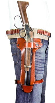 Picture of DeSantis Gunhide Mare's Leg Leg Tan Leather Fits Heritage Mare's Leg 22LR/22 Mag Ambidextrous 181TJ01Z0