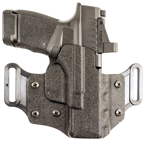 Picture of DeSantis Gunhide Veiled Partner OWB Black Kydex Belt Slide Fits Springfield Prodigy w/wo Red Dot Fits 4.25-5" Barrel Right Hand 195KA8WZ0