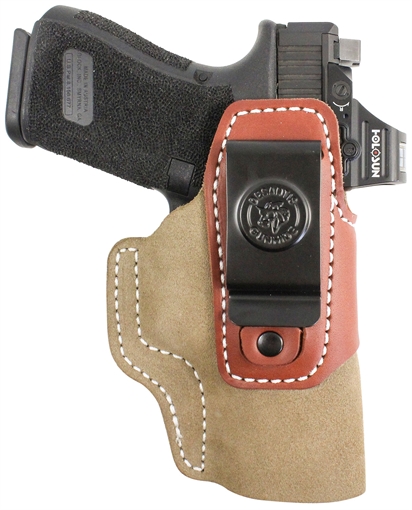 Picture of DeSantis Gunhide Transit IWB Natural Kydex/Leather Belt Clip Sig Sauer P365 Ambidextrous 215NJ8JZ0