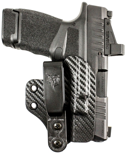 Picture of DeSantis Gunhide LIFEGUARD, Inside Waistband Holster, Fits Glock 43/43X/48/43X/48X MOS With or Without Red Dot Sight, Ambidextrous, Kydex Construction, Carbon Fiber Finish, Black 216KJ3TZ0