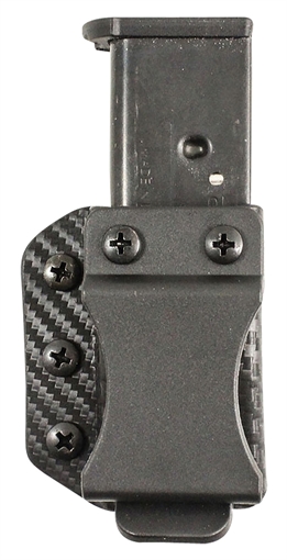 Picture of DeSantis Gunhide Persuader Mag Pouch, Inside/Outside Waistband, Fits Double Stack 9/40 Magazines, Ambidextrous, Matte Finish, Black A100KJJJZ0