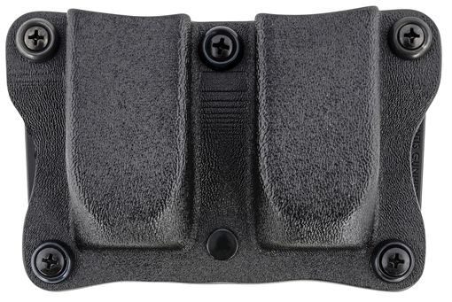 Picture of DeSantis Gunhide Quantico Double Mag Pouch OWB Black Kydex, Belt Clip Fits Belts Up To 1.50" Wide, Compatible w/Sig P365, Ambidextrous A87KJKKZ0