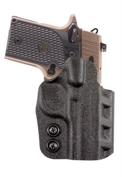 Picture of DeSantis Gunhide Cazzuto OWB Black Kydex Paddle Fits Glock 19/19 Gen 5/19X/23/32/45 Right Hand D94KAB6Z0