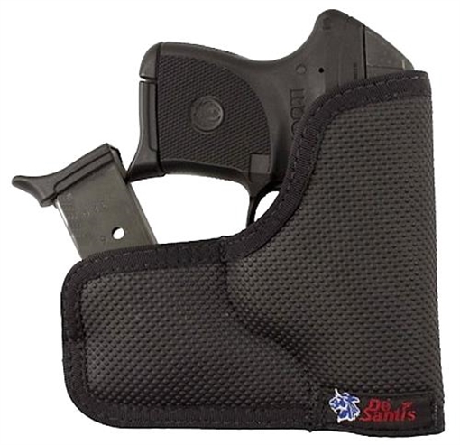 Picture of DeSantis Gunhide Nemesis Ammo Pocket Black Rubberized Fabric Fits Kel-Tec P-3AT/P32 Ambidextrous M33BJG3Z0