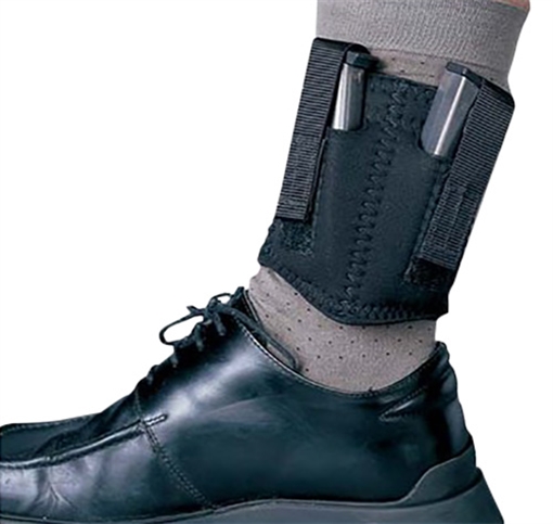 Picture of DeSantis Gunhide Ankle Double Mag Pouch Double Black Neoprene Ankle Compatible w/ 9mm Compatible w/ 40 Ambidextrous Hand N81BJZZZ0