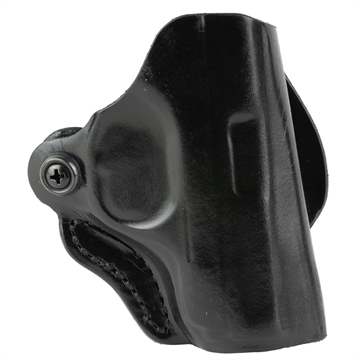 Picture of DeSantis Gunhide Mini Scabbard, OWB Holster, Right Hand, Fits S&W Bodyguard 2.0, Leather Construction, Matte Finish, Black 019BA5ZZ0