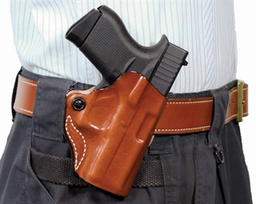 Picture of DESANTIS MINI SCABBARD HOLSTER RH OWB LEATHER SIG P938 TAN 019TA37Z0