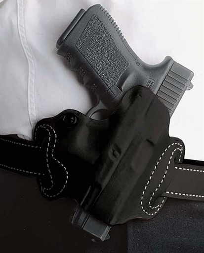 Picture of DESANTIS MINI SLIDE HOLSTER OWB LH LEATHER S/A HELLCAT BLK 086BB9PZ0