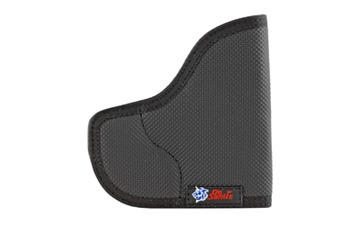 Picture of DeSantis Gunhide Nemesis Pocket Black Rubberized Fabric Fits Glock 43 Ambidextrous N38BJ8BZ0