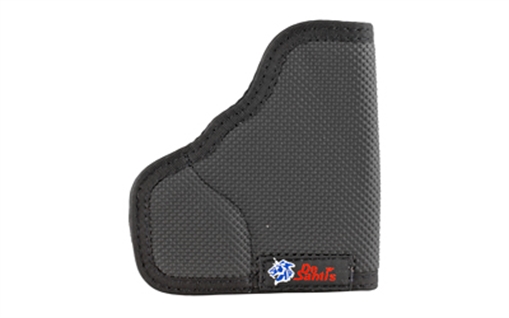 Picture of DeSantis Gunhide Nemesis Pocket Black Rubberized Fabric Fits Colt Mustang/Pony/Pocketlite Right Hand N38BJP6Z0