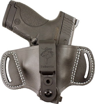 Picture of DESANTIS OUTBACK HOLSTER AMBI IWB/OWB LEATHER SMALL AUTOS BL 145BJG1Z0