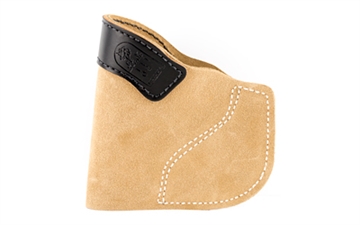 Picture of DeSantis Gunhide Pocket-Tuk Pocket Holster, Fits J-Frame 2.25", Bodyguard .38, Ruger LCR, Right Hand, Tan Leather 111NA02Z0