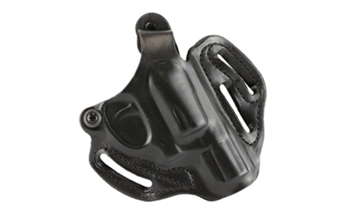 Picture of DeSantis Gunhide Thumb Break Scabbard Belt Holster, Fits 2-2 1/4" S&W J-Frame, 2" Taurus 85, Right Hand, Black Leather 001BA02Z0