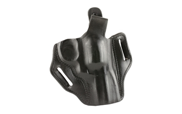 Picture of DeSantis Gunhide Thumb Break Scabbard Belt Holster, Fits 3" Colt Python, 3" Ruger GP100, 2 1/2-3" S&W L Frame, Right Hand, Black Leather 001BA33Z0