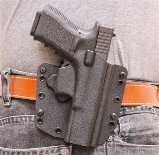 Picture of DESANTIS SL RAPTOR HOLSTER BLK IWB/OWB RH KYDEX FOR GLOCK 19 147KAB6Z0