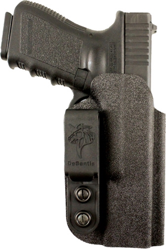 Picture of DeSantis Gunhide Slim-Tuk Inside the Pants Holster, Fits Sig P238/Colt Pony/Kimber Micro Carry, Ambidextrous, Black Kydex 137KJP6Z0