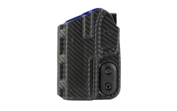 Picture of DeSantis Gunhide Slim-Tuk, Inside Waistband Holster, Fits Sig Sauer P365-XMACRO, Ambidextrous, Carbon Fiber Exterior Finish, Blue Kydex Interior 219KJ2XZ0
