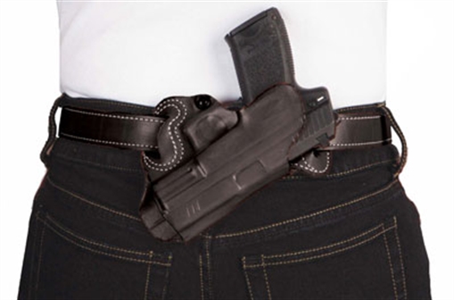 Picture of DESANTIS SMALL OF BACK HOLSTER RH OWB LEATHER S&W J 2-2.25 BL 067BA02Z0