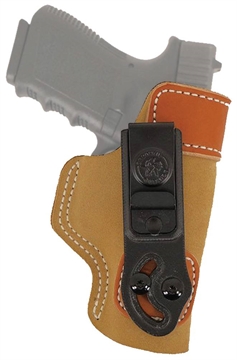 Picture of DeSantis Gunhide Sof-Tuck IWB Tan Leather/Suede Belt Clip Fits Glock 17 Right Hand 106NA80Z0