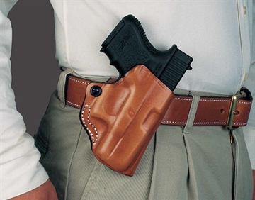 Picture of DESANTIS MINI SCABBARD HOLSTER RH OWB LEATHER GLK 2930 BLACK 019BAE8Z0