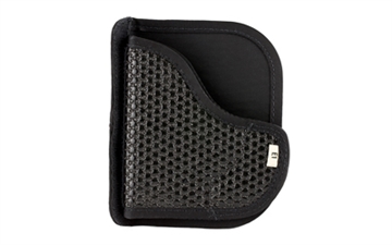 Picture of DeSantis Gunhide Super Fly Pocket Holster, Fits Glock 26/27/33, S&W Shield (9mm, 40S&W, and 45ACP), Taurus GX4, and S&W M&P Compact, Ambidextrous, Black M44BJE1Z0