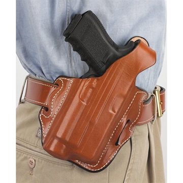 Picture of Desantis Tac-Lite OWB Holster for Glock 17/22/31 with Surefire X300 Tan RH 117TAW8Z0