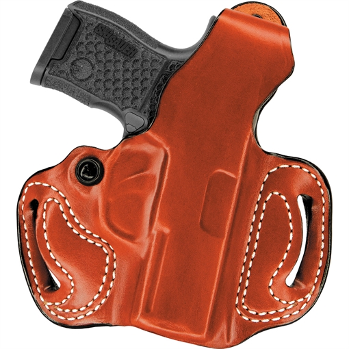 Picture of DeSantis Gunhide Thumb Break Mini Slide OWB Tan Leather Belt Loop Fits Glock 43/43x/48 Right Hand 085TA8BZ0
