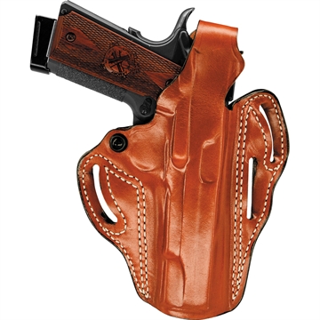 Picture of DeSantis Gunhide Thumb Break Scabbard OWB Tan Leather Belt Slide Fits Glock 17 Fits Glock 22 Fits Glock 31 Fits Glock 47 Right Hand 001TAB2Z0