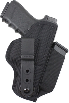 Picture of DeSantis Gunhide Tuck-This II IWB Black Nylon Belt Clip Fits Glock 26/27 Belt 1.75" Wide Ambidextrous M24BJE1Z0