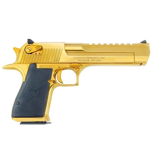 Picture of Desert Eagle Mark XIX Gold Titianium Handgun .44 Rem Mag 8rd Magazines(2) 6" Barrel Titanium Gold Finish - BLEMISHED DE44TGU BLEM
