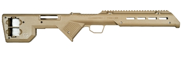 Picture of Desert Tech TREK-22 Rifle Chassis Flat Dark Earth Synthetic Fixed Bullpup Fits Ruger 10/22 26.75" OAL TRK22FDE