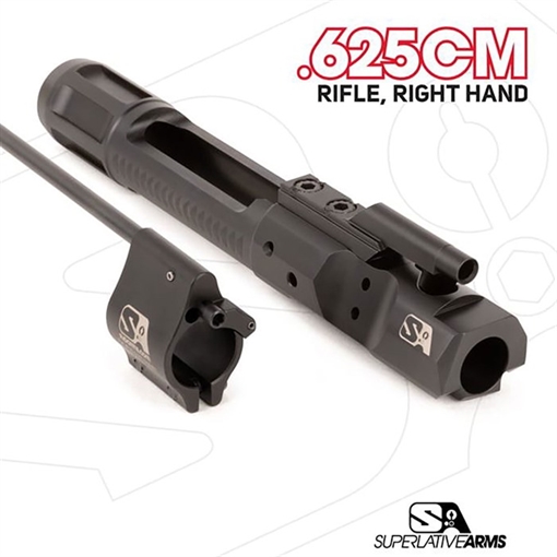 Picture of Superlative Arms Llc DI BUILDERS KIT WITH CLAMP ON .625'' GAS BLACK RIFLE RH SABO-DI-RFD-RM625CM