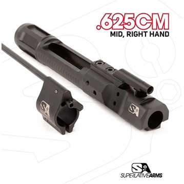 Picture of Superlative Arms Llc DI BUILDERS KIT WITH CLAMP ON .625'' GAS BLACK MIDLENGTH RH SABO-DI-RFD-MM625CM