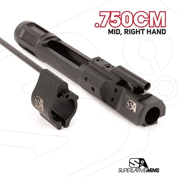 Picture of Superlative Arms Llc DI BUILDERS KIT WITH CLAMP ON .750'' GAS BLACK MIDLENGTH RH SABO-DI-RFD-MM750CM