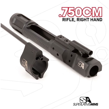 Picture of Superlative Arms Llc DI BUILDERS KIT WITH CLAMP ON .750'' GAS BLACK RIFLE RH SABO-DI-RFD-RM750CM