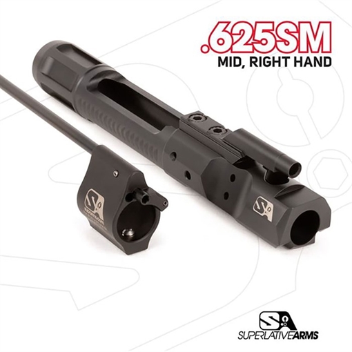 Picture of Superlative Arms Llc DI BUILDERS KIT WITH SOLID .625'' GAS BLACK MIDLENGTH RH SABO-DI-RFD-MM625SM