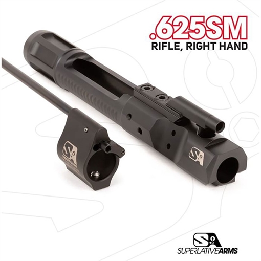 Picture of Superlative Arms Llc DI BUILDERS KIT WITH SOLID .625'' GAS BLACK RIFLE RH SABO-DI-RFD-RM625SM