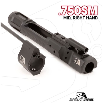 Picture of Superlative Arms Llc DI BUILDERS KIT WITH SOLID .750'' GAS BLACK MIDLENGTH RH SABO-DI-RFD-MM750SM
