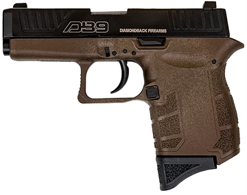 Picture of Diamondback DB9 Gen4 Micro-Compact Frame 9mm Luger 6+1, 3.10" Stainless Steel Barrel, Black Nitride Serrated Stainless Steel Slide, Midnight Bronze Polymer Frame & Grip DB0200P071
